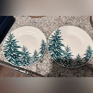 Dollar Tree Royal Norfolk Christmas plates set of 2